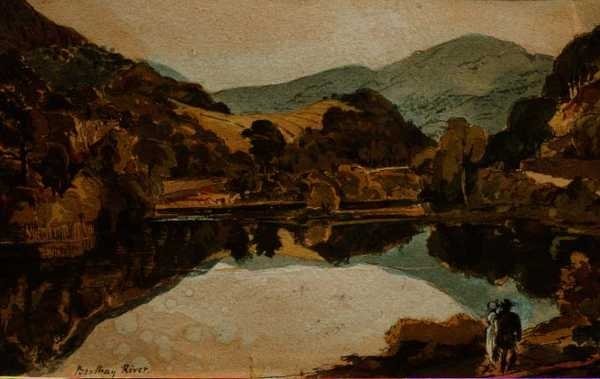 Brathay River w pobliżu Hawkshead, Cumbria autorstwa John Harden