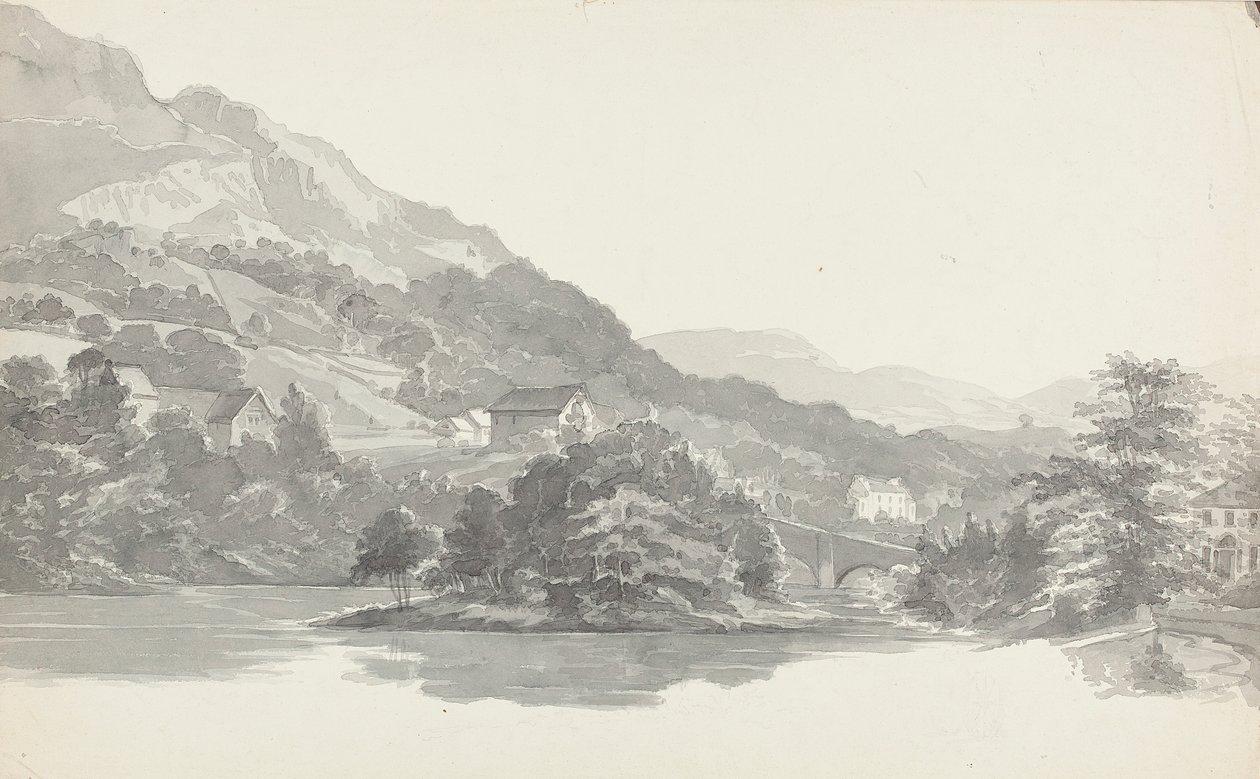 Most, Pojezierze, Cumbria (wc na papierze) autorstwa John Harden
