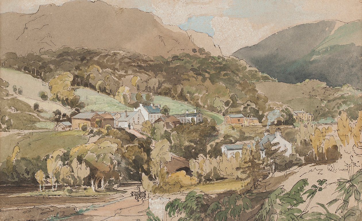Clappersgate, 1812 (wc na papierze) autorstwa John Harden