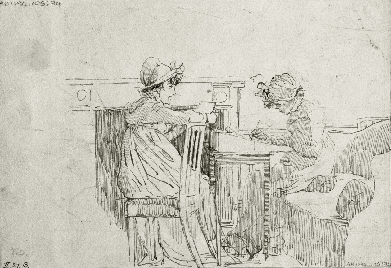Korespondencja (pióro i tusz na papierze) autorstwa John Harden