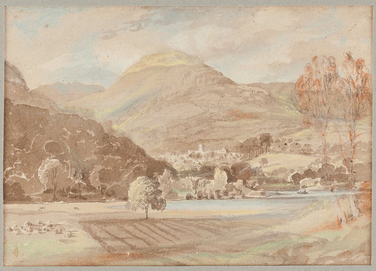 Pola pod Brathay, 1812 (wc na papierze) autorstwa John Harden