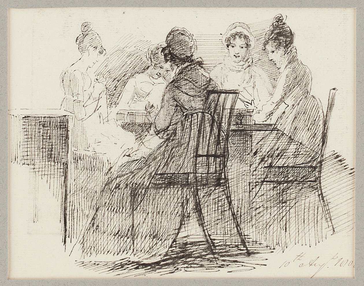 Grupa siedząca, 1808 autorstwa John Harden