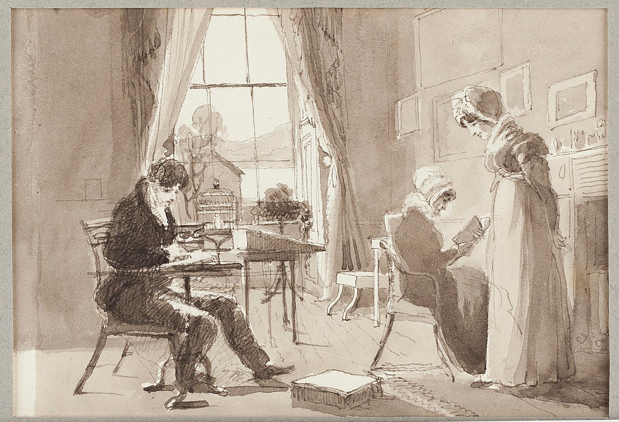 Domek letni, 1824 (wc na papierze) autorstwa John Harden