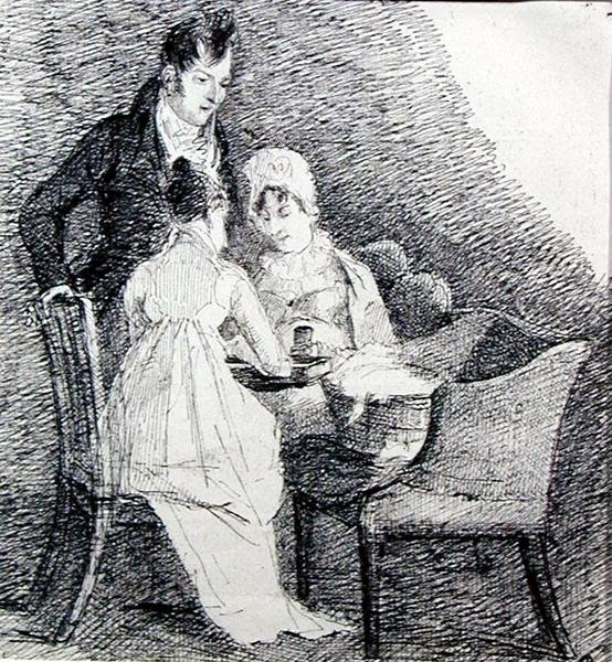 Gra planszowa (pióro i atrament na papierze) autorstwa John Harden