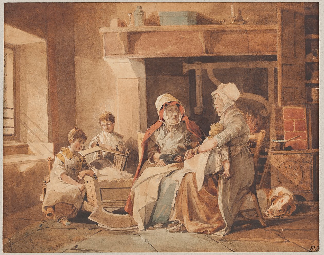 د کلي ډاکټره، 1820 (د کاغذ پر مخ) پولی autorstwa John Harden