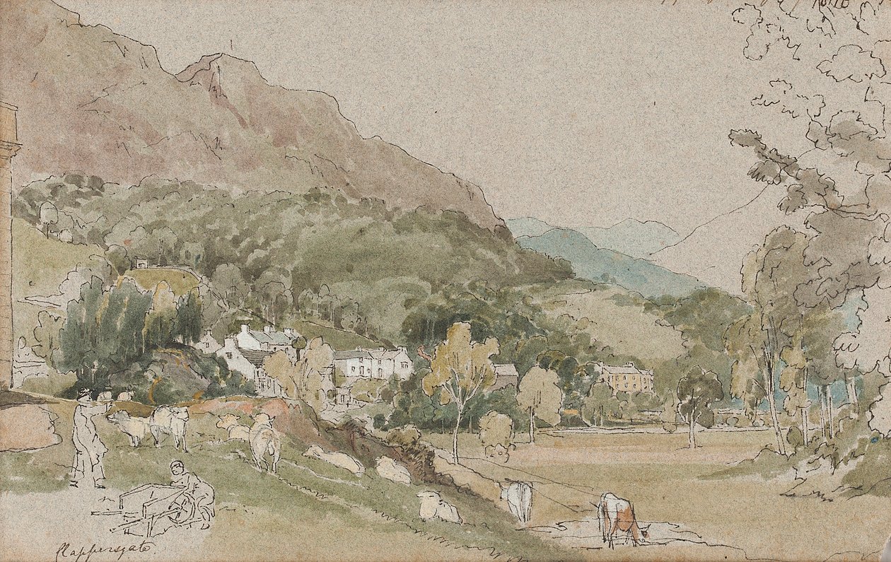 Widok na Clappersgate (wc na papierze) autorstwa John Harden