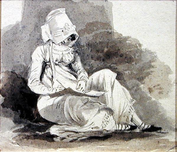 Pisanie (tusze na papierze) autorstwa John Harden