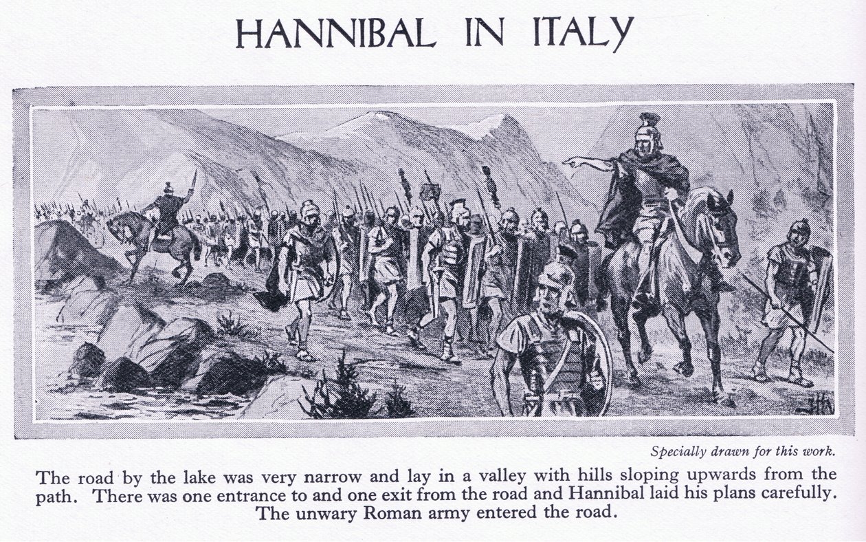 Hannibal we Włoszech, ok. 1950 autorstwa John Harris Valda