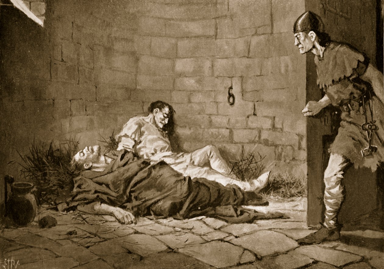 Uwięzienie i śmierć książąt Erika i Waldemara, 1318 autorstwa John Harris Valda