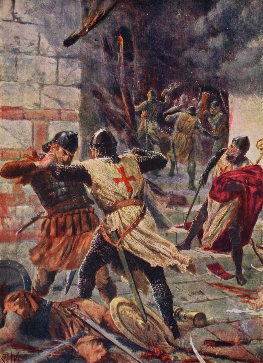 Zdobycie Konstantynopola przez krzyżowców autorstwa John Harris Valda