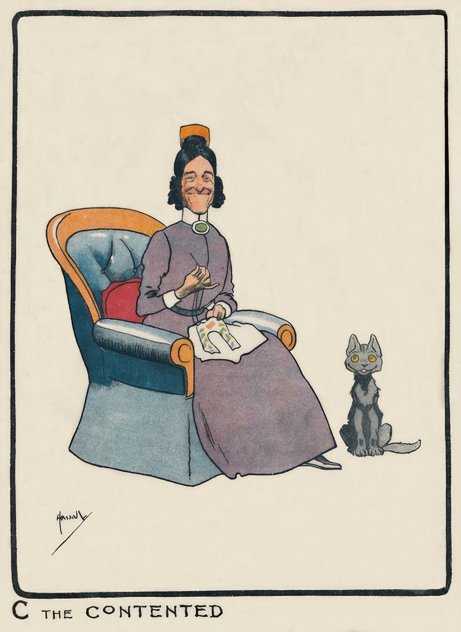 C Zadowolony / J. Hassall / Zeichnung, 1903 autorstwa John Hassall