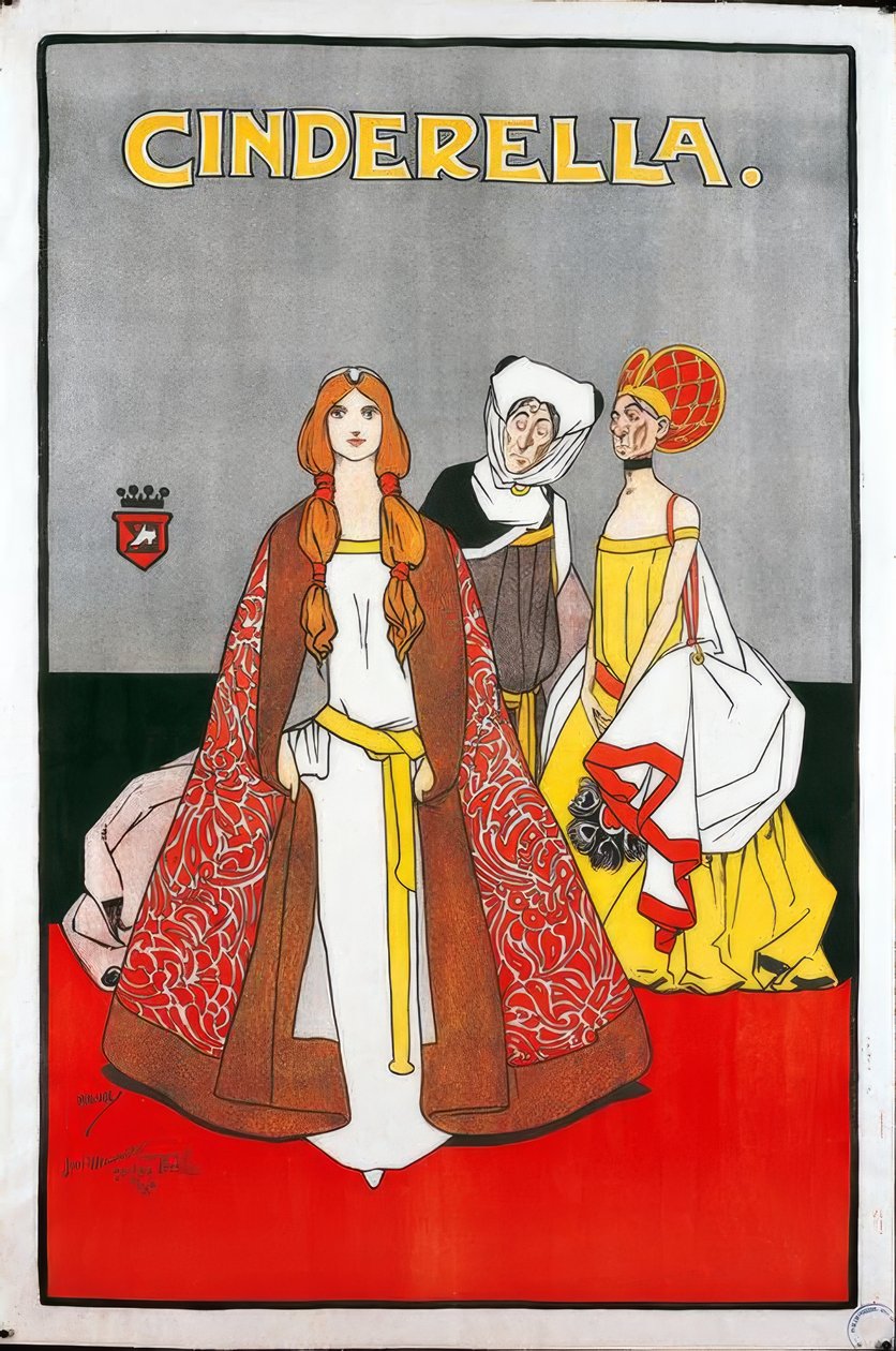"Kopciuszek" / J. Hassall / plakat, 1900 r. autorstwa John Hassall