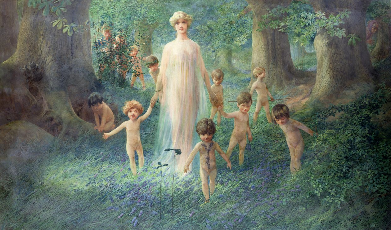 Fairy Wood (akwarela na papierze) autorstwa John Hassall
