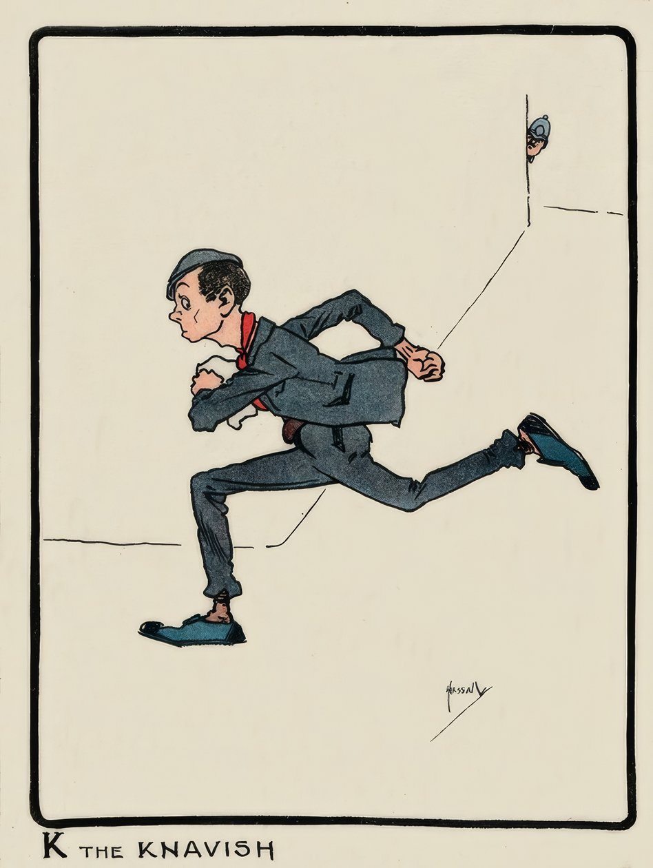 K. Knavish / J. Hassall / rysunek, 1903 autorstwa John Hassall