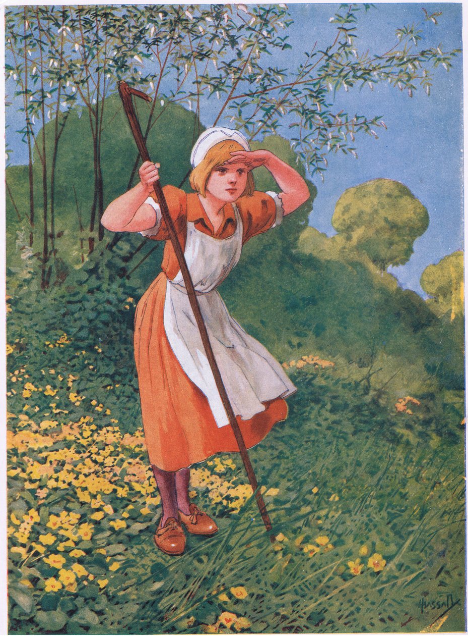 Mały Bo Peep (lito) autorstwa John Hassall