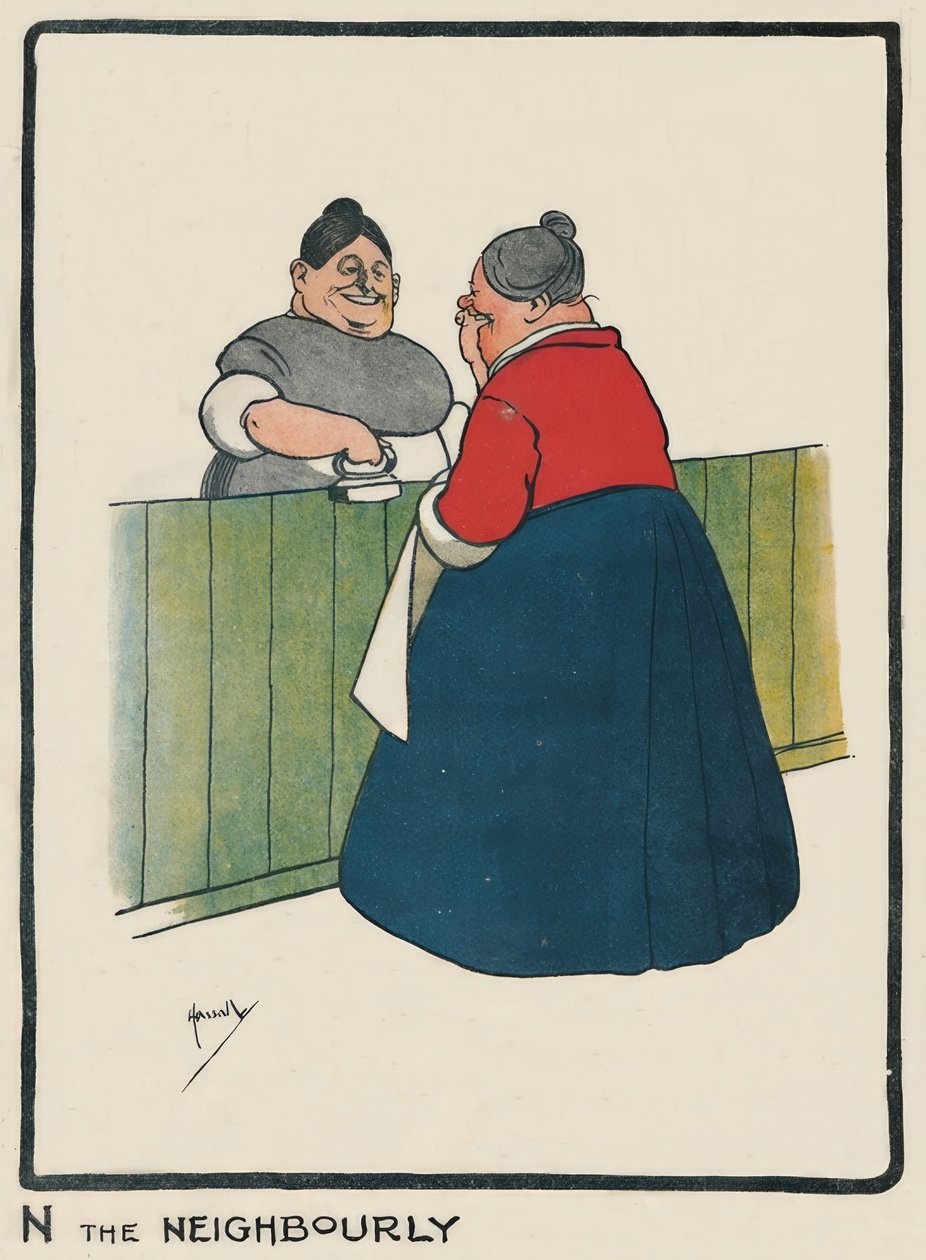 N Sąsiedzi / J. Hassall / Zeichnung, 1903 autorstwa John Hassall