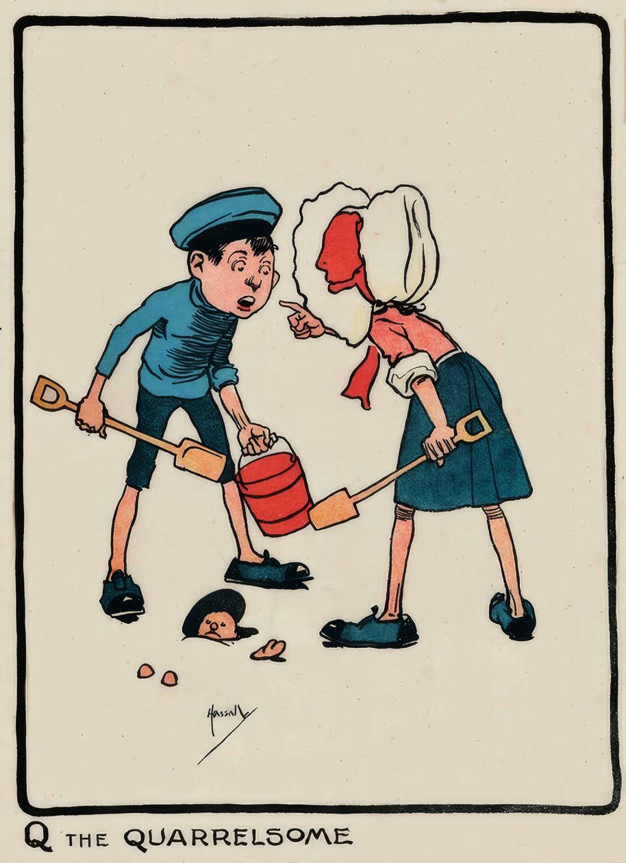 Q Kłótliwy / J. Hassall / Zeichnung, 1903 autorstwa John Hassall