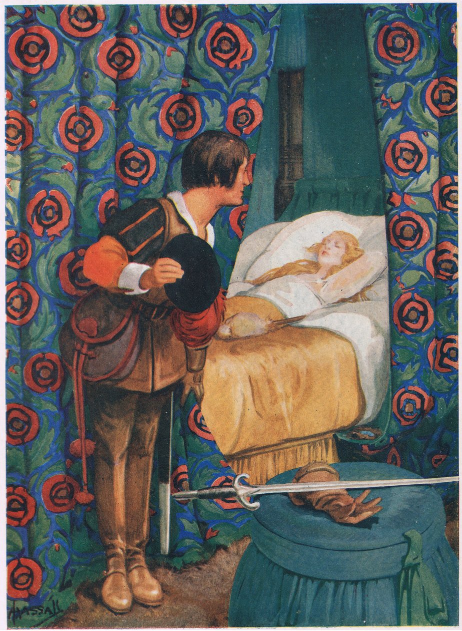 Śpiąca Królewna (lito) autorstwa John Hassall