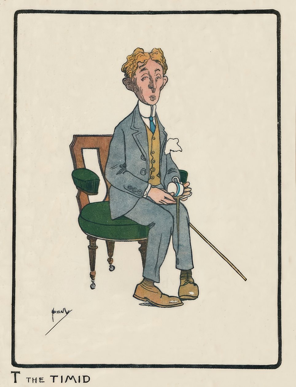 T Nieśmiały / J. Hassall / rysunek, 1903 autorstwa John Hassall