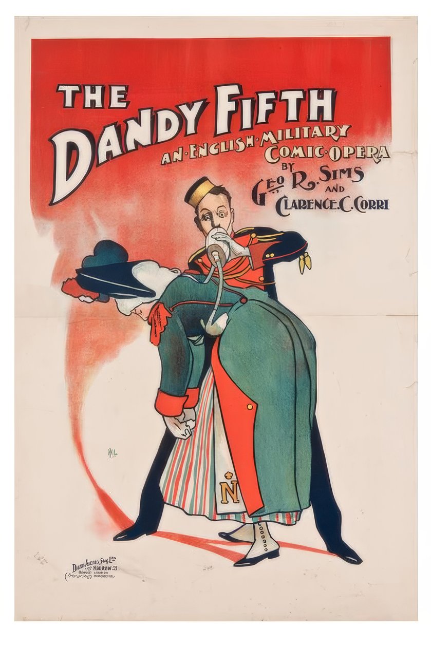 "Piąty Dandy" / J. Hassall / Plakat, 1898 autorstwa John Hassall