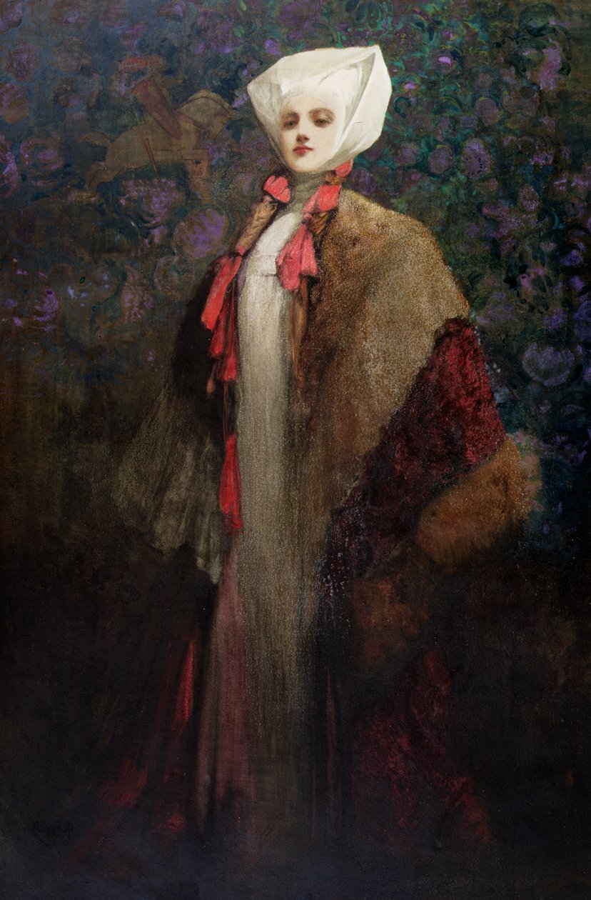 Pani (olej na płótnie) autorstwa John Hassall