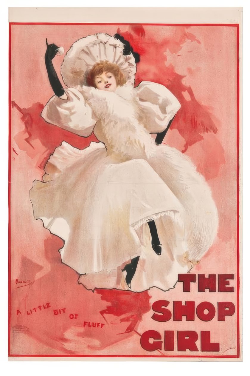 "Sklepowa dziewczyna" / J. Hassall / Plakat, 1894 autorstwa John Hassall