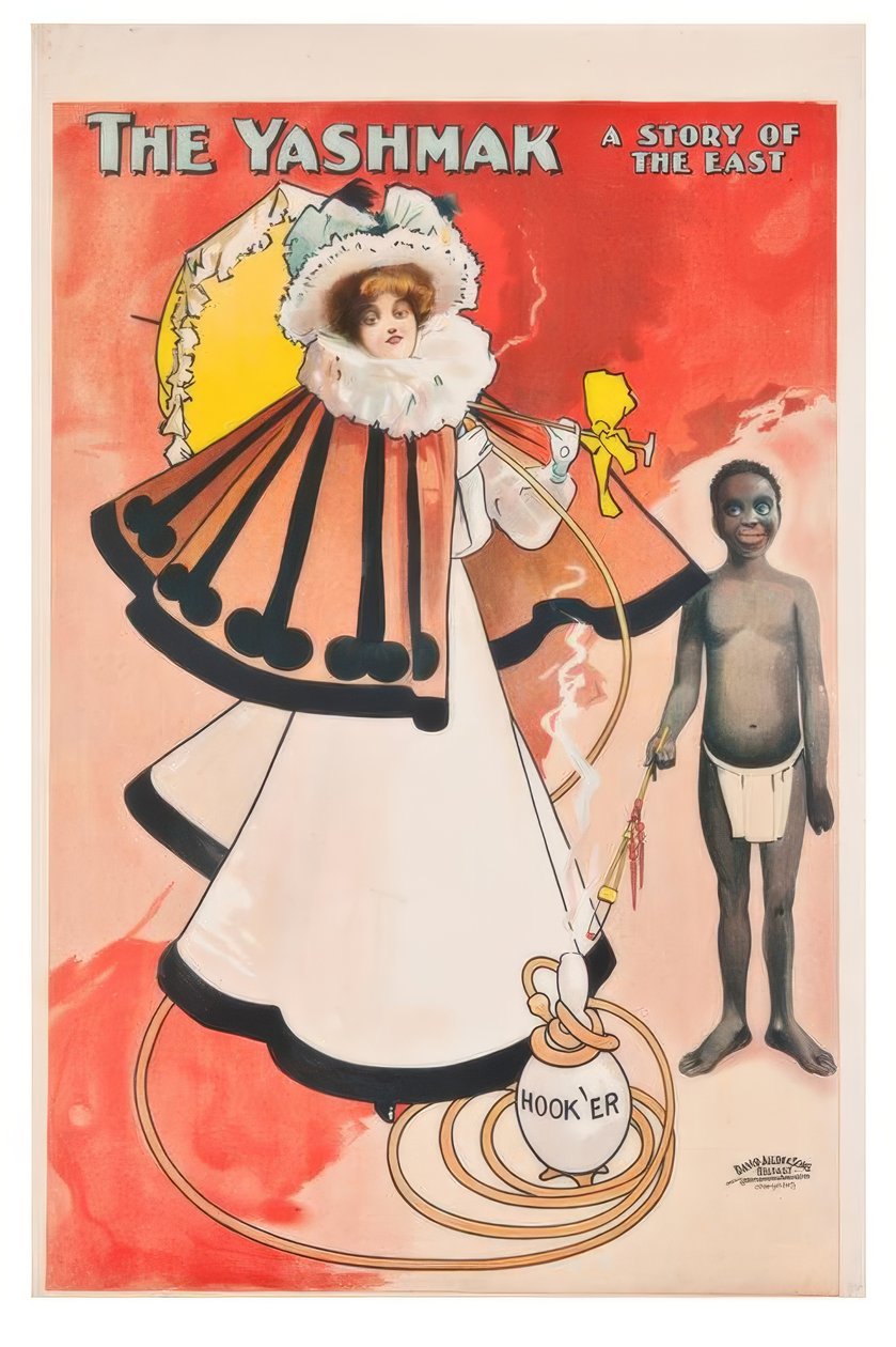 "Yashmak, czyli opowieść o Wschodzie" / J. Hassall / Plakat, 1897 r. autorstwa John Hassall