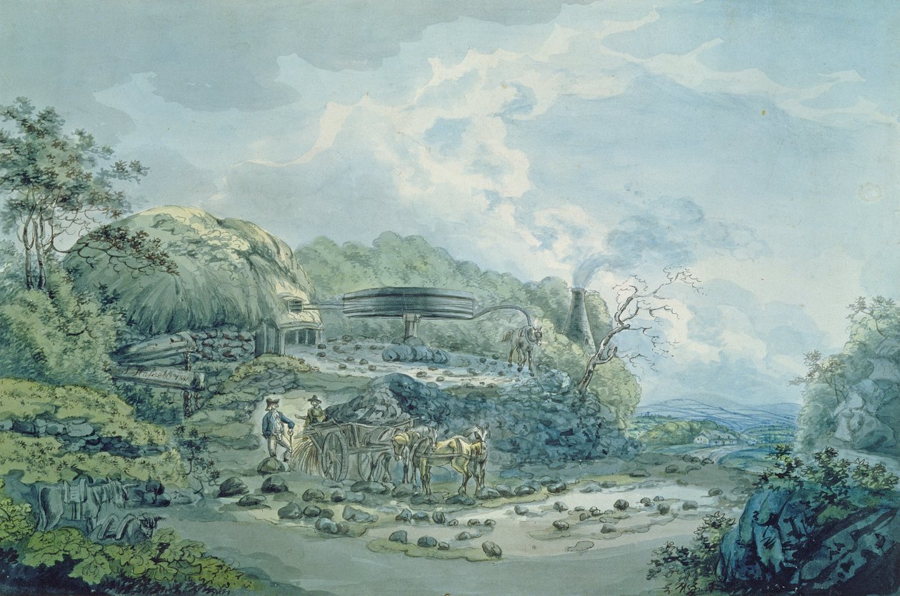 Zakłady węglowe, Glamorgan autorstwa John Hassell