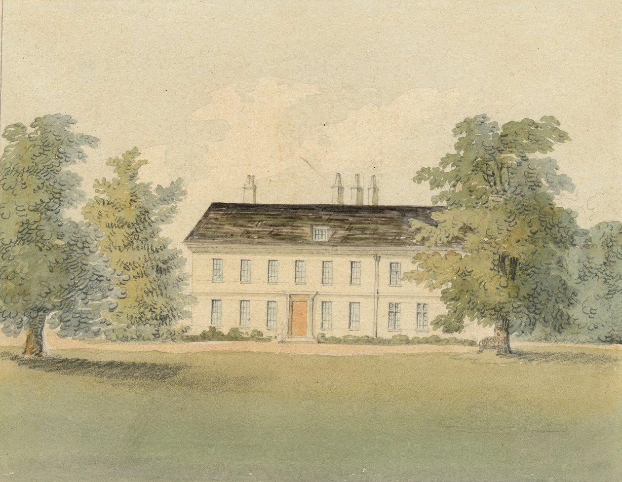 Plebania ks. Drummonda, 1823 (akwarela na papierze) autorstwa John Hassell
