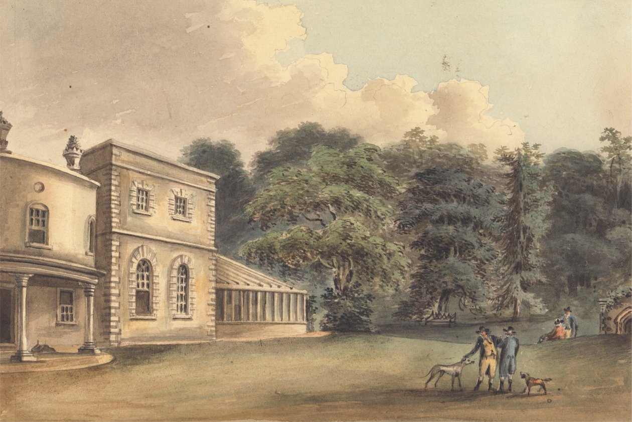 Pit-Palace, Epsom, Siedziba Thomasa Jeudwine, Esq. autorstwa John Hassell