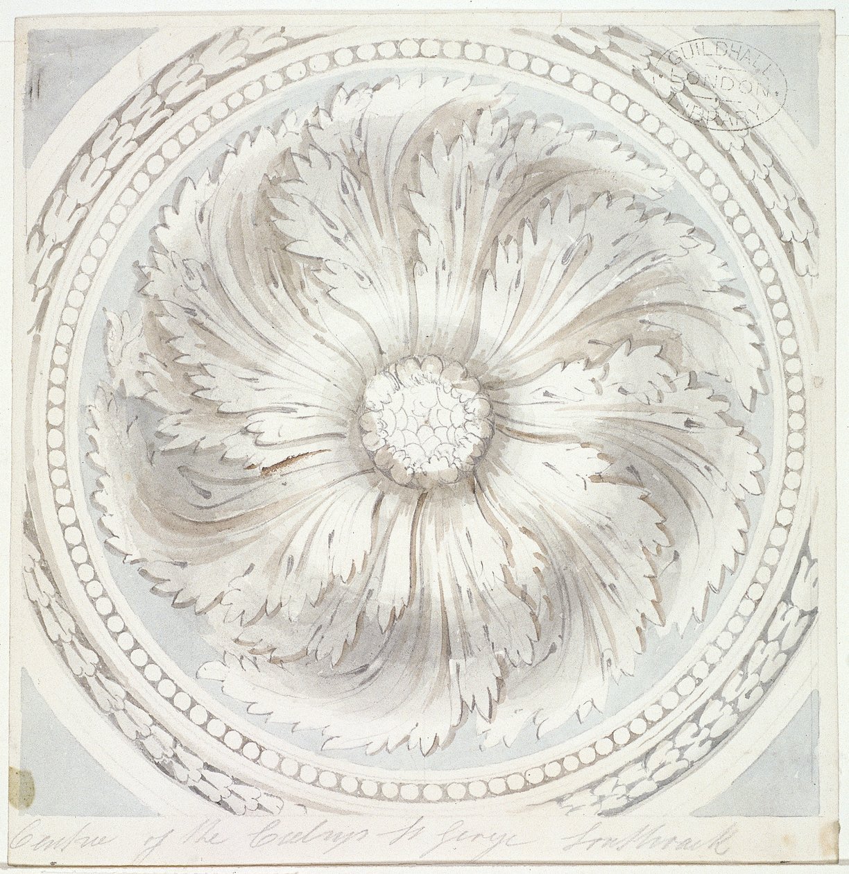 Otoczenie z sufitu św. Jerzego Męczennika, Southwark, Londyn, 1831 autorstwa John Hassell