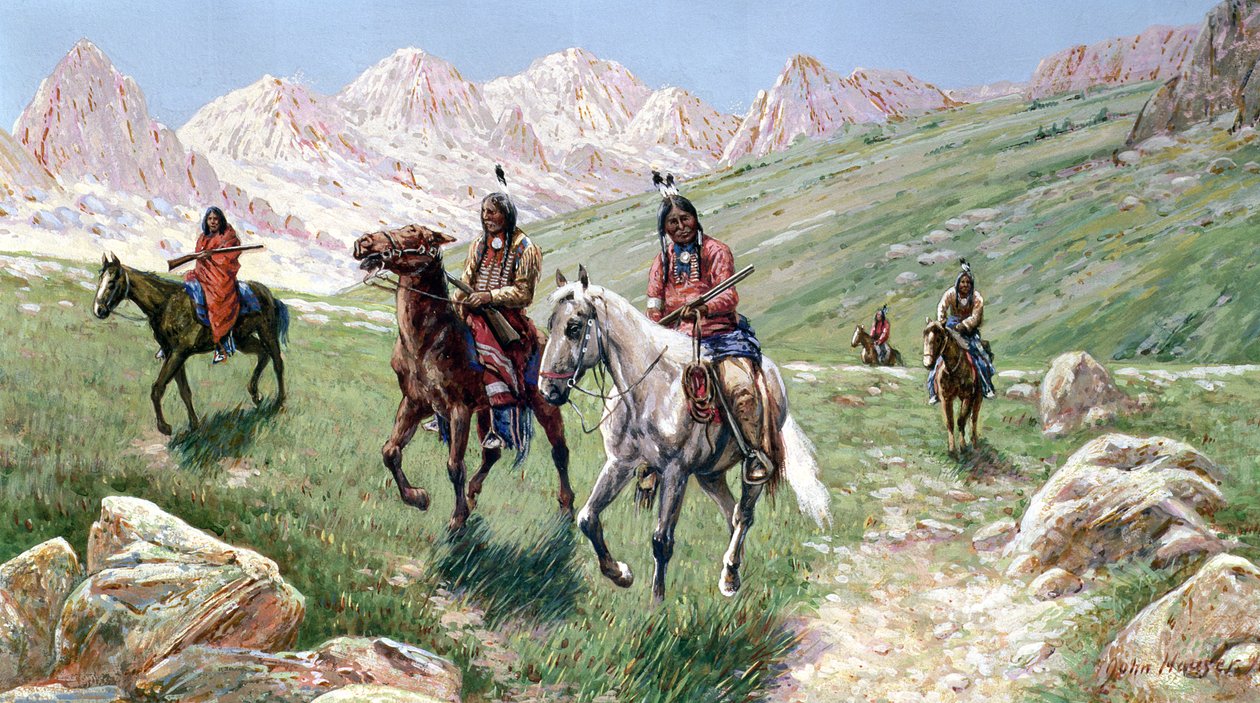 W Kraju Czejenów, 1896 r. autorstwa John Hauser