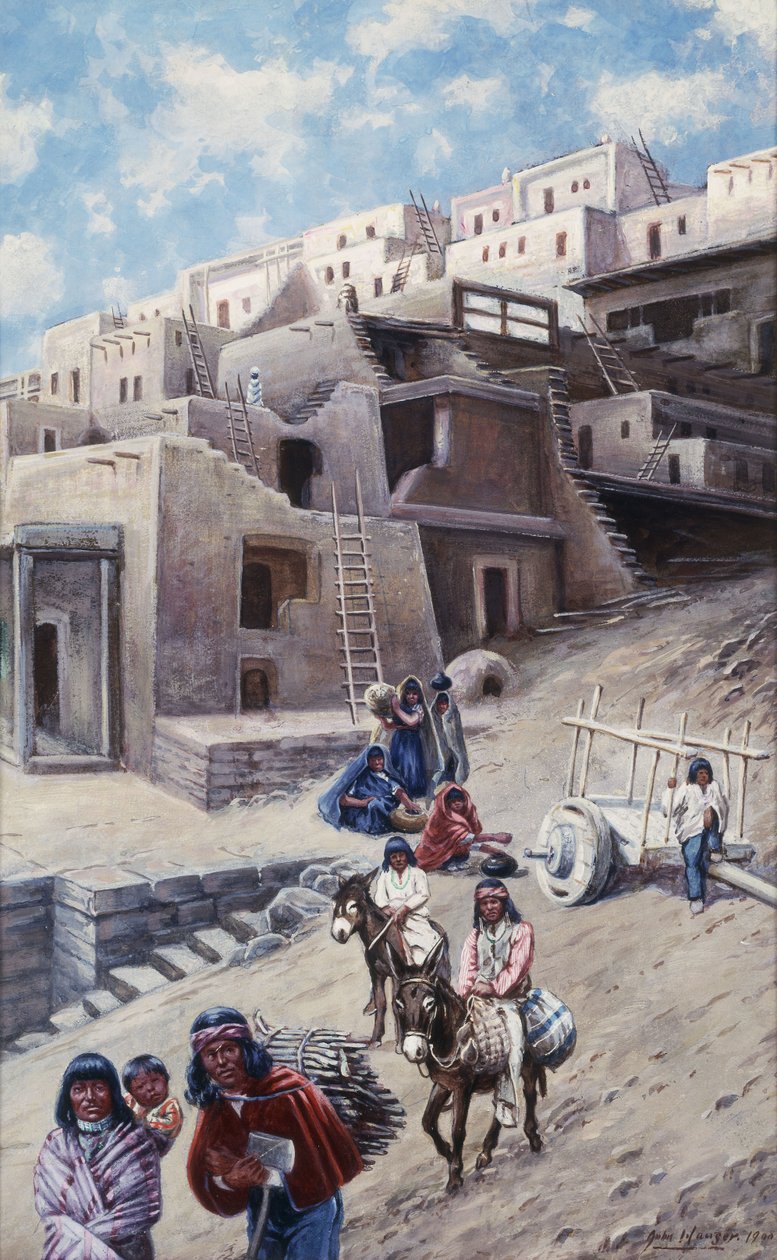 Wieś Wieś, 1900 autorstwa John Hauser