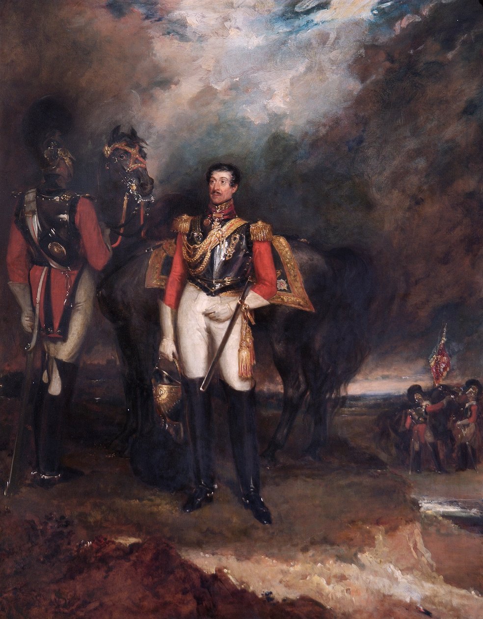 Portret Stapleton Cotton, wicehrabia Combermere, brytyjski żołnierz, 1839. autorstwa John Hayter