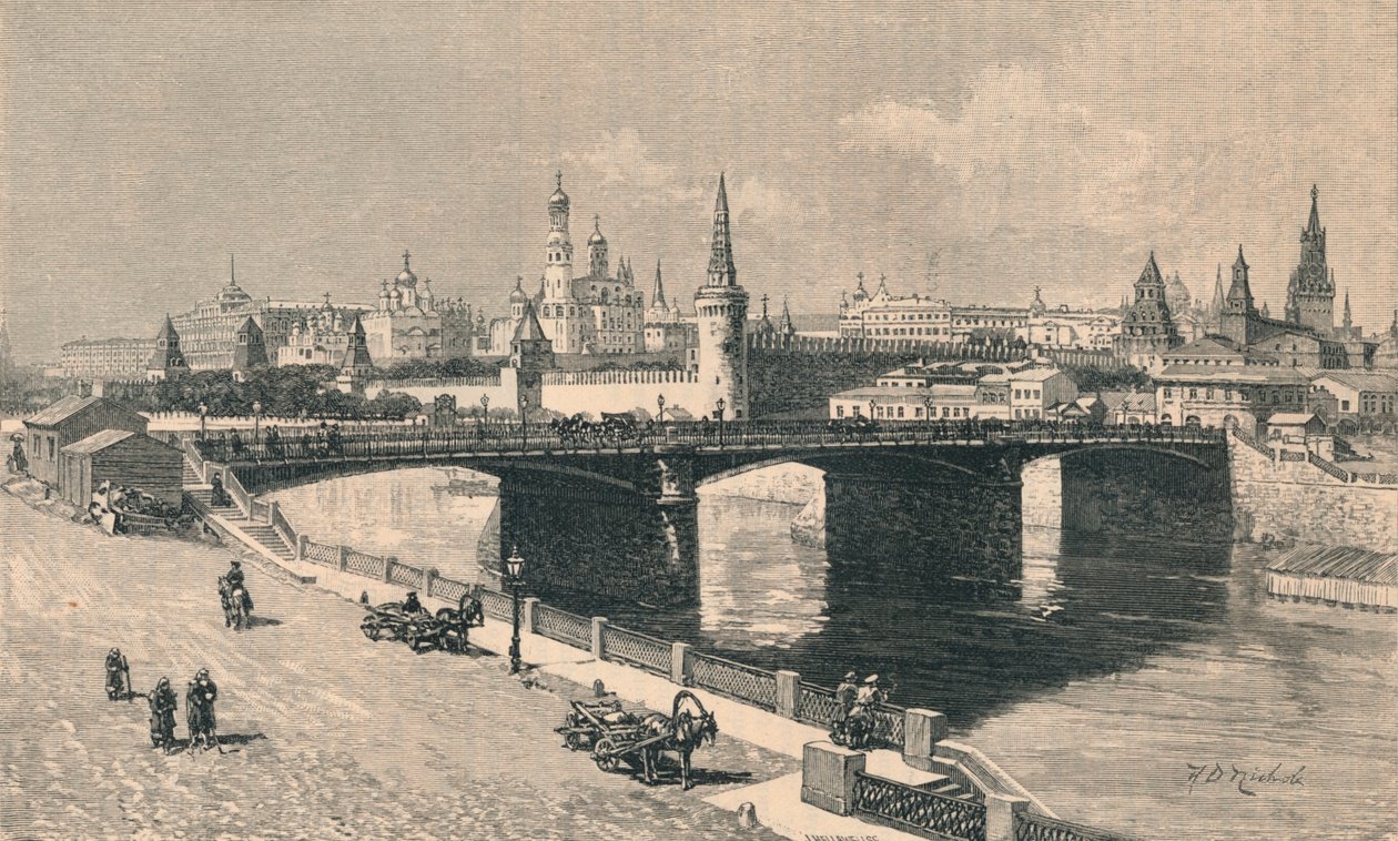 „Widok ogólny Kremla”, ok. 1900. autorstwa John Hellawell