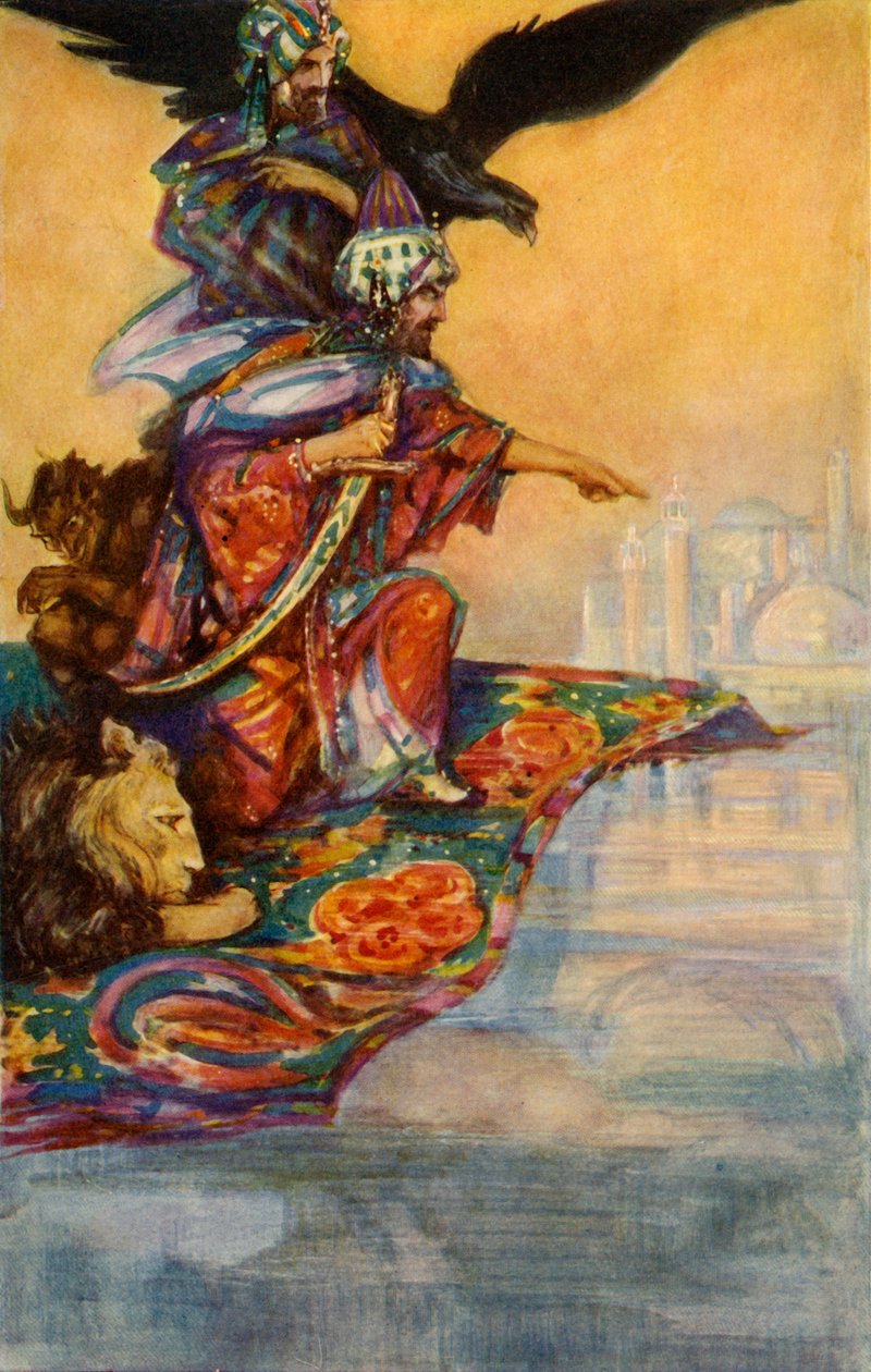 Salomon ogląda tajemniczy pałac, 1928. autorstwa John Henry Amshewitz