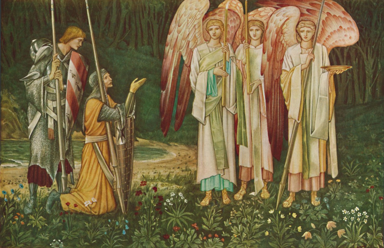 „Wizja Świętego Graala”, 1891 autorstwa John Henry Dearle