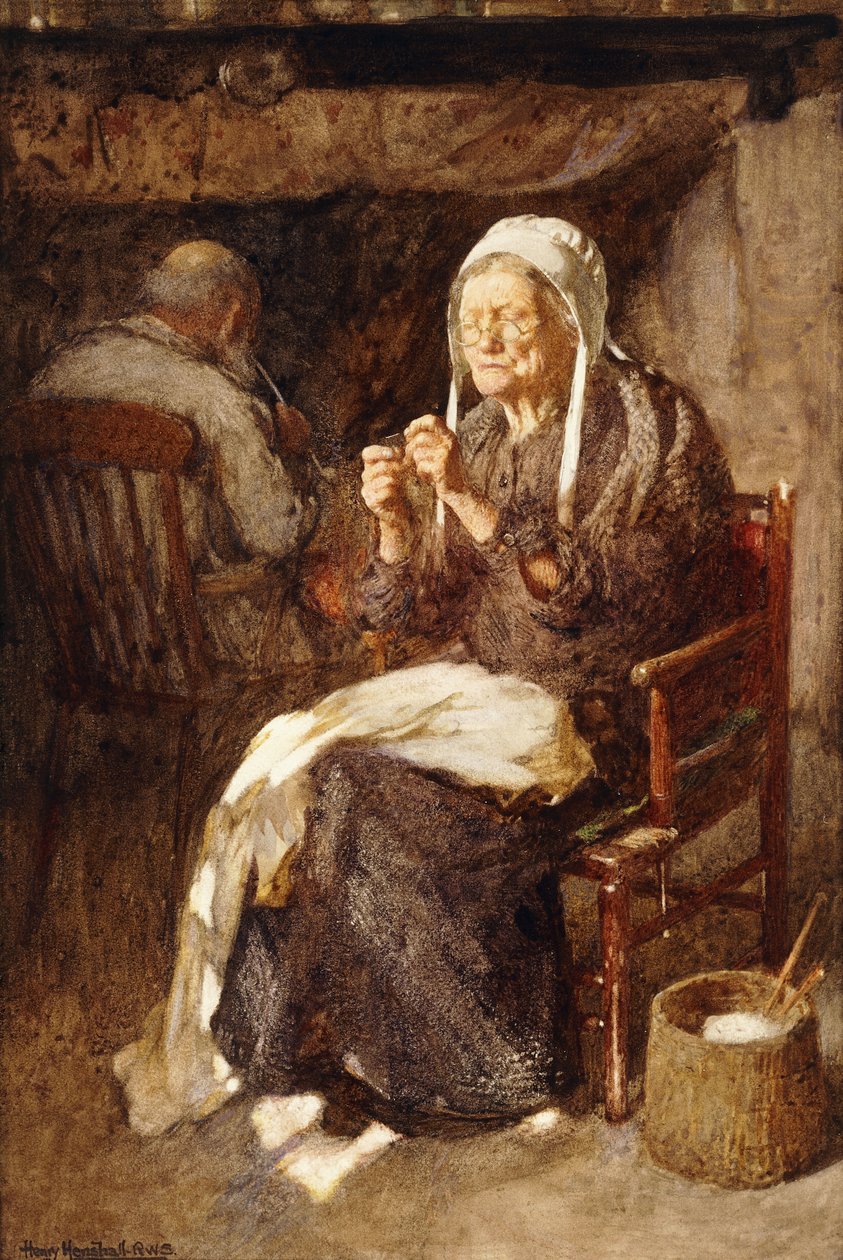 Nawlekanie igły, autorstwa John Henry Henshall