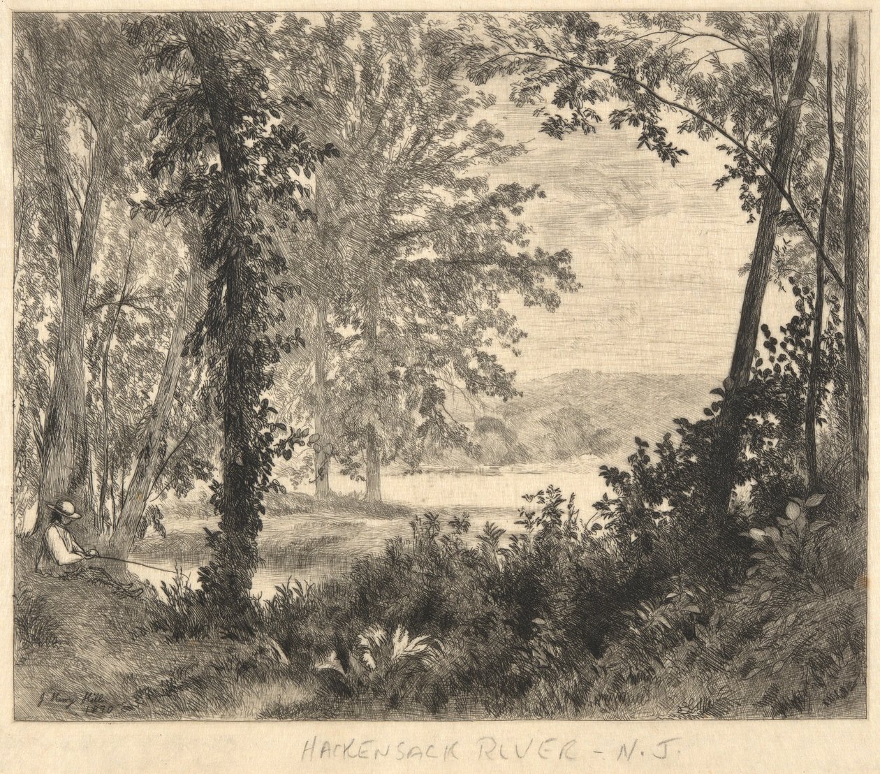 Rzeka Hackensack, New Jersey autorstwa John Henry Hill