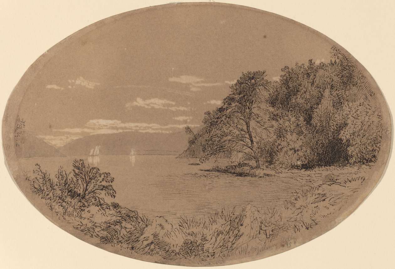 Hudson w Nyack autorstwa John Henry Hill