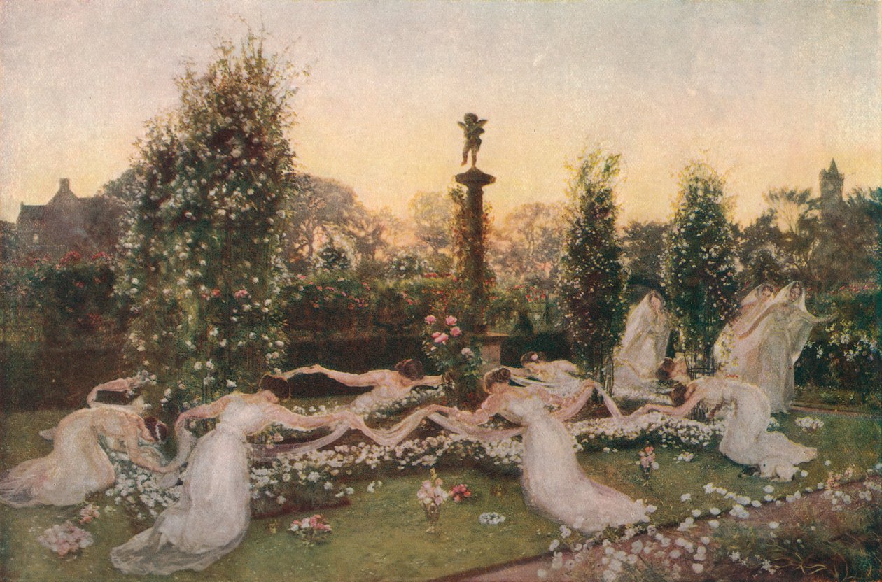 Ogród Amorków, ok. 1900, 1912 r autorstwa John Henry Lorimer