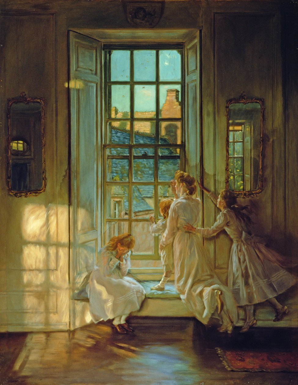 Lot jaskółek, 1906 autorstwa John Henry Lorimer