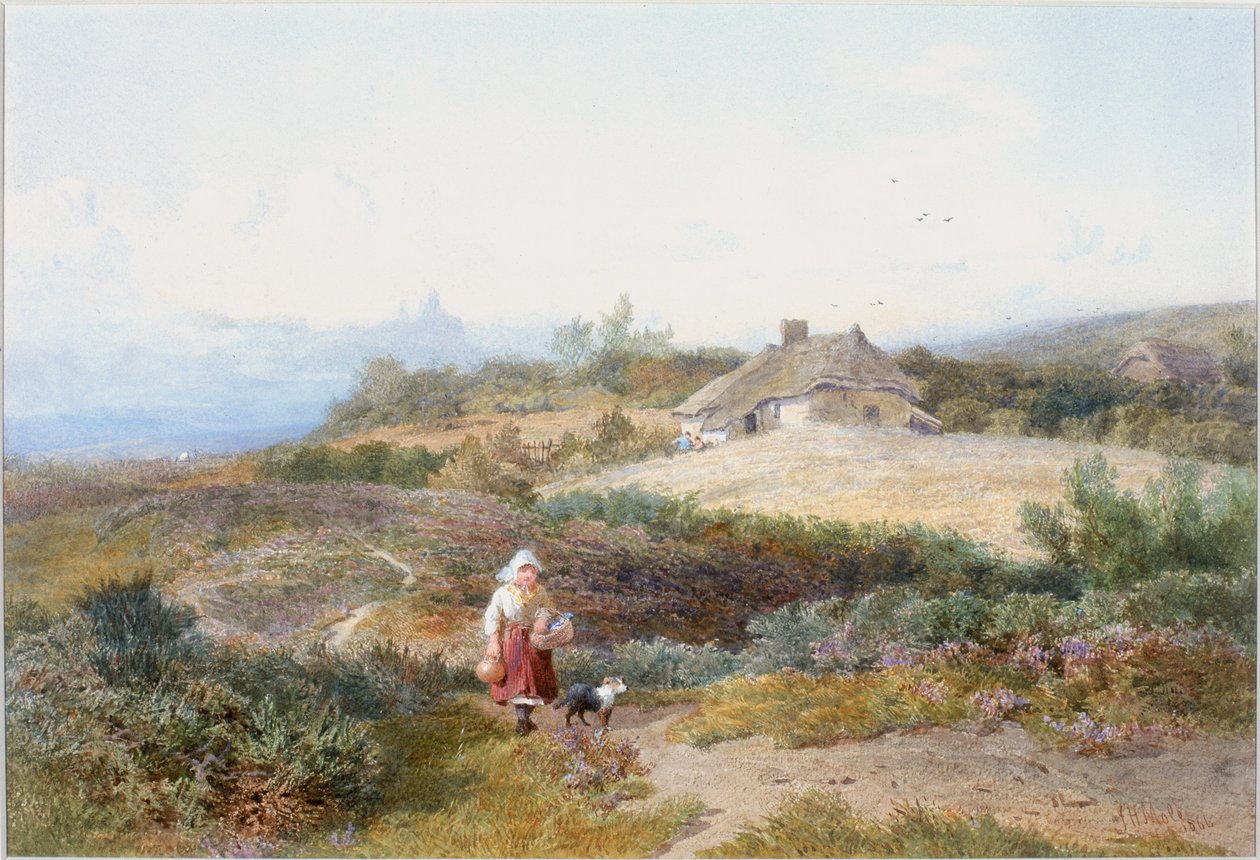 Scena w domku (kolor nadwozia) autorstwa John Henry Mole