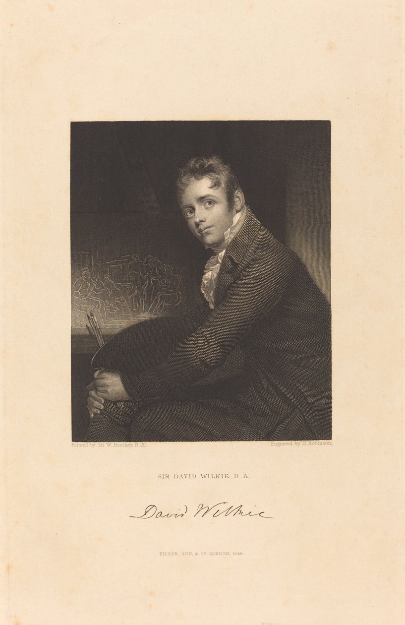 Sir David Wilkie, RA autorstwa John Henry Robinson after Sir William Beechey