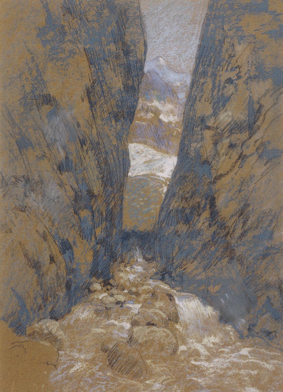 Górski wąwóz autorstwa John Henry Twachtman