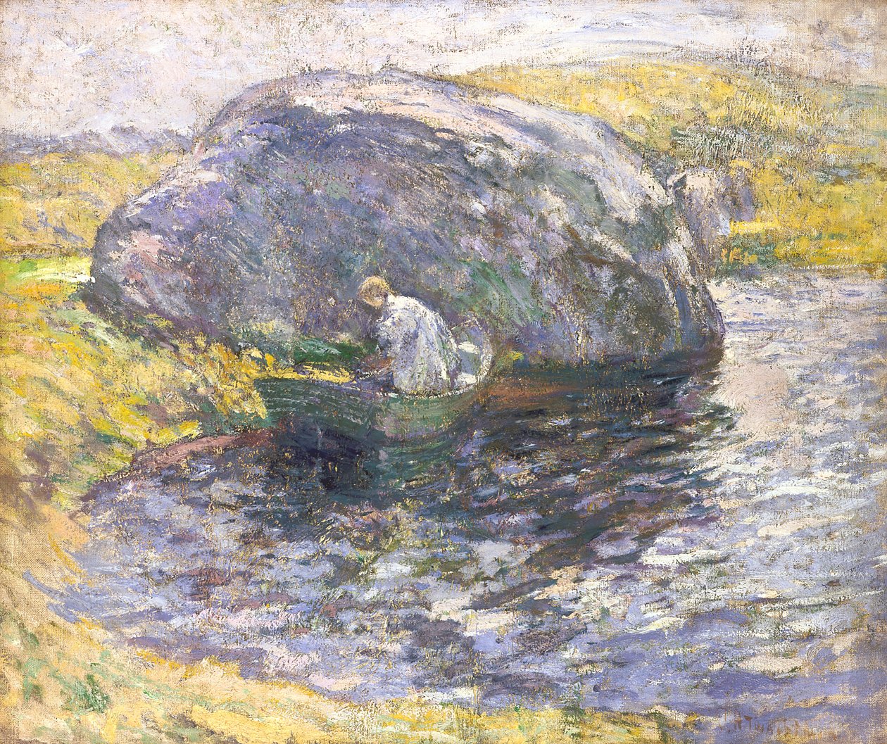Letni dzień (olej na płótnie) autorstwa John Henry Twachtman