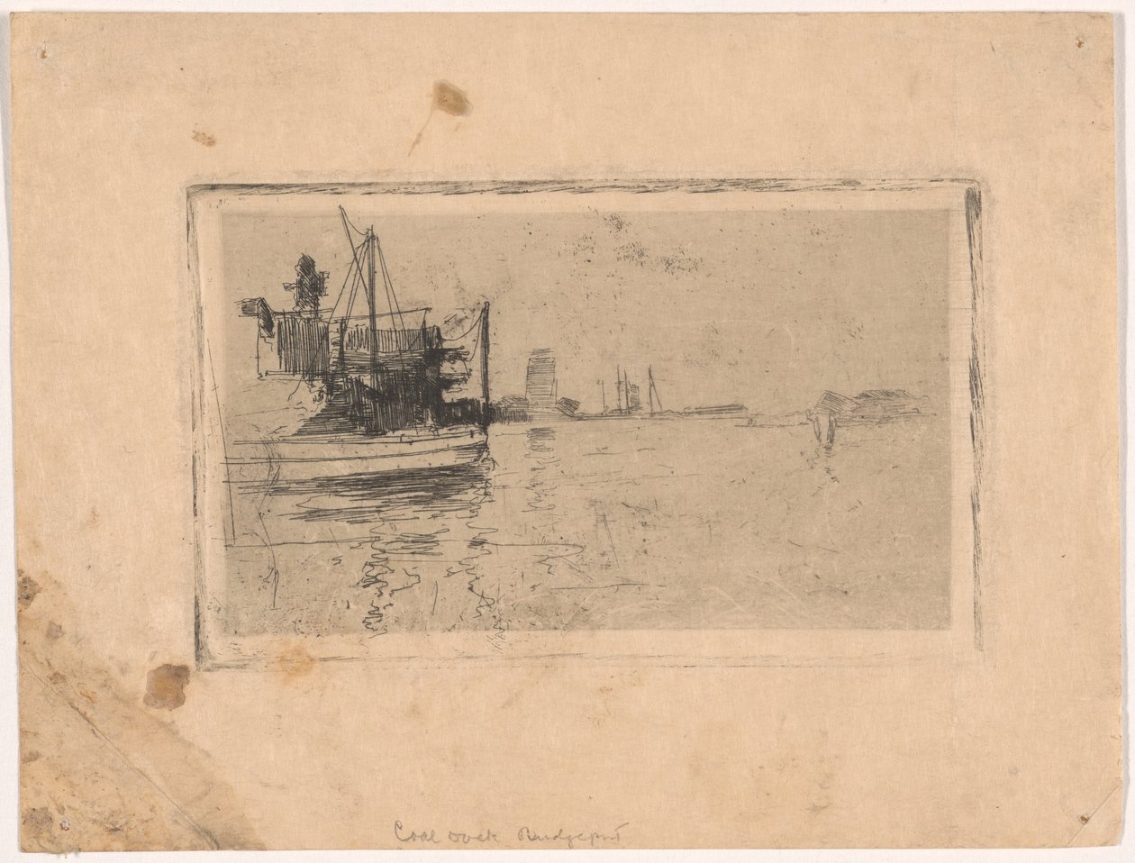 Dok węglowy, Bridgeport autorstwa John Henry Twachtman