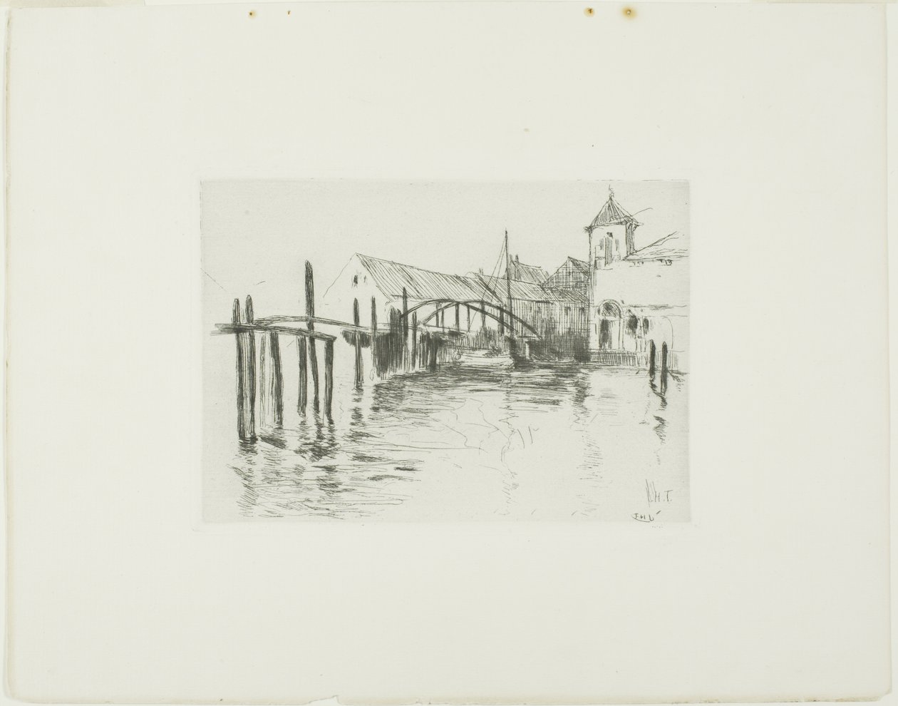 Dok w Newport autorstwa John Henry Twachtman