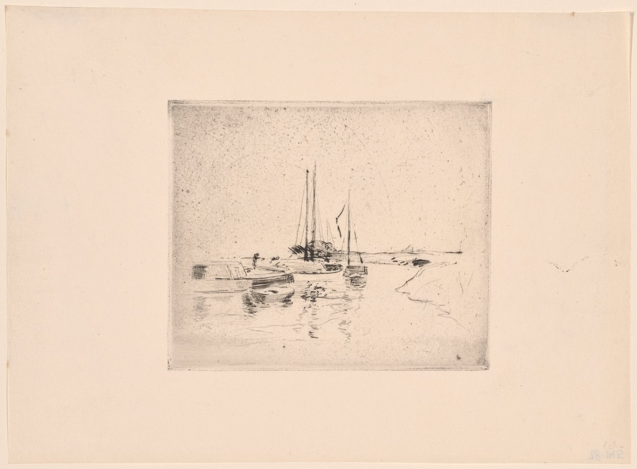 Cztery łodzie autorstwa John Henry Twachtman