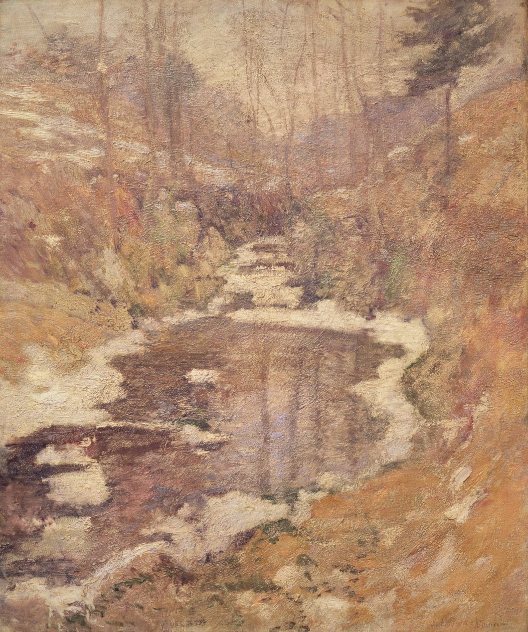 Hemlock Pool, ok.1900 autorstwa John Henry Twachtman